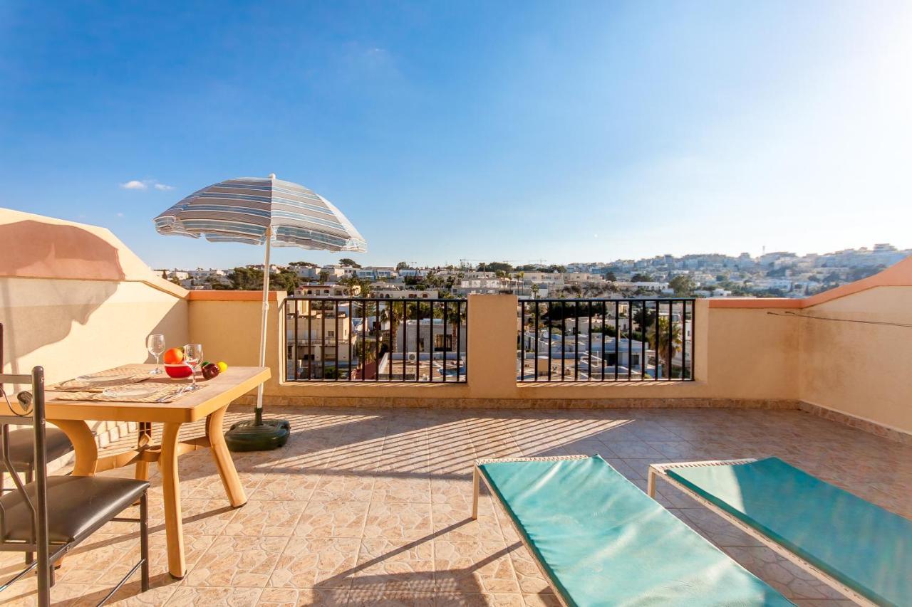 Pool And Sea Merill Apartments - Happy Rentals Mellieha Exterior foto